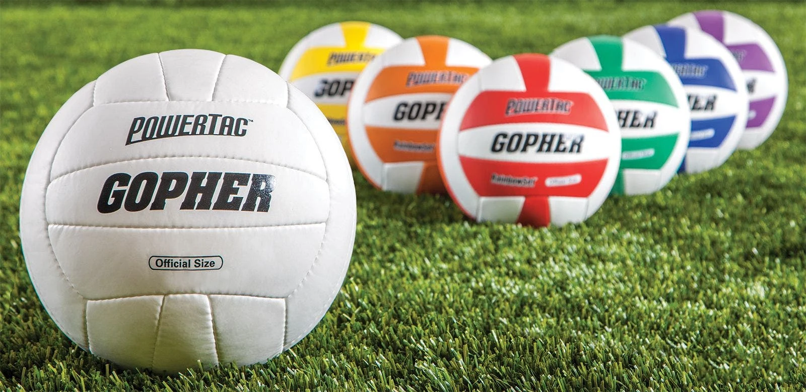 Rainbow PowerTac Volleyballs 8 Rainbow PowerTac Volleyballs - Image 8