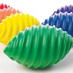 Rainbow Spiral Foam Footballs -OMNIKIN Shop GS71501 SpiralFoamFootballs 1