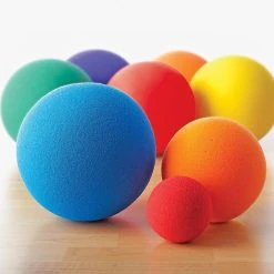 Rainbow Low-Bounce Uncoated-Foam Balls -OMNIKIN Shop GS71678 RBWUncoatedFoamBalls 1