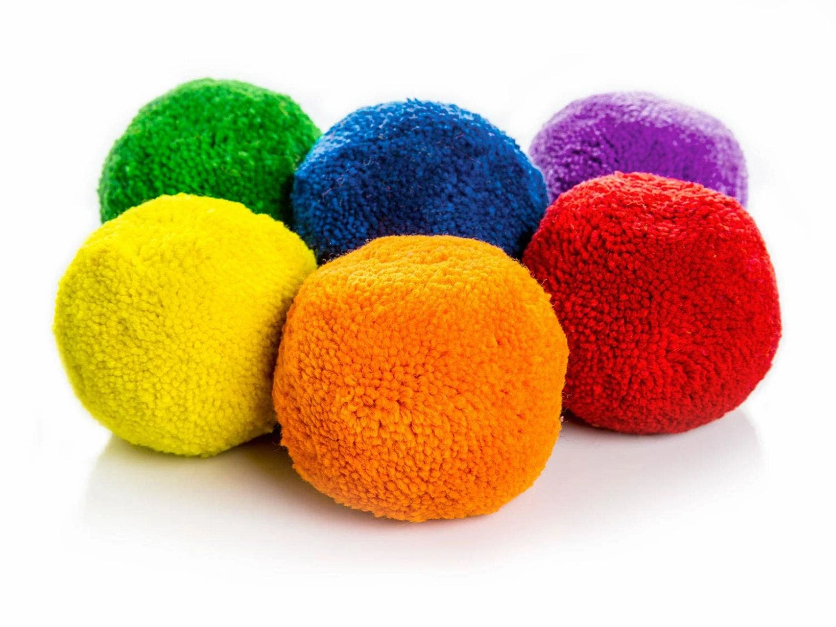 Rainbow High-Density Premium Fleece Balls 1 Rainbow High-Density Premium Fleece Balls