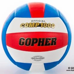 Gopher Comp 1000 Composite Volleyballs -OMNIKIN Shop G 62514 Comp1000white 01 1