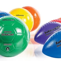 Rainbow DuraCoat SoftScore Plus Coated-Foam Balls -OMNIKIN Shop G 72028 RnbwSoftCore RTLogo 3 2