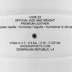 Baden Perfection Leather Volleyball -OMNIKIN Shop g 09085 BadenPerfectionNFHS LeatherVolleyball White 8