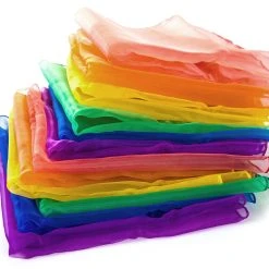 Juggling Scarves Set -OMNIKIN Shop g 20043 rainbowjugglingscarves 12set 1 1
