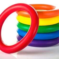 Rainbow Foam Rings Set -OMNIKIN Shop g 41474 rainbow foam rings ce 2 1