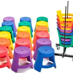 TiltED Classroom Active Seat Set -OMNIKIN Shop g 50756 AHSTiltEDSetwithCart 16 2