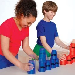 Rainbow QuickCups SportsCup Packs 9 Rainbow QuickCups SportsCup Packs -OMNIKIN Shop g 58226 rainbow quickcups sportscup sets stacking game plp 1