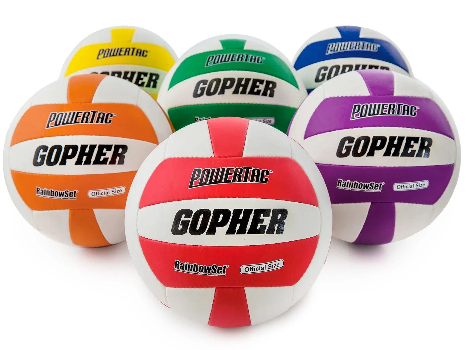 Rainbow PowerTac Volleyballs 7 Rainbow PowerTac Volleyballs - Image 7