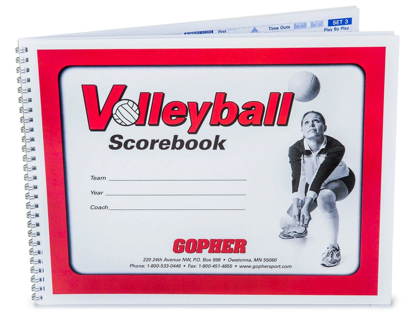 Gopher Volleyball Scorebook 1 Gopher Volleyball Scorebook
