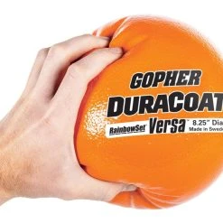 Rainbow DuraCoat Versa Coated-Foam Balls -OMNIKIN Shop g 71597 rainbow duracoat playballs orange 8 25inch