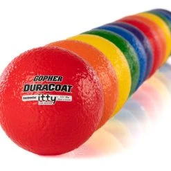 Rainbow DuraCoat Itty Coated-Foam Balls -OMNIKIN Shop g 72060 rainbowduracoatittycoated foamballs 4 edit