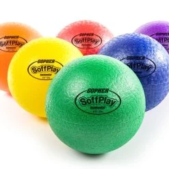 Rainbow SoffPlay Playball Balls -OMNIKIN Shop g 72065 multicolored activity balls 1