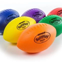 Rainbow SoffPlay Sport Ball Balls -OMNIKIN Shop g 72067 multicolored soft activity footballballs size4 1 2