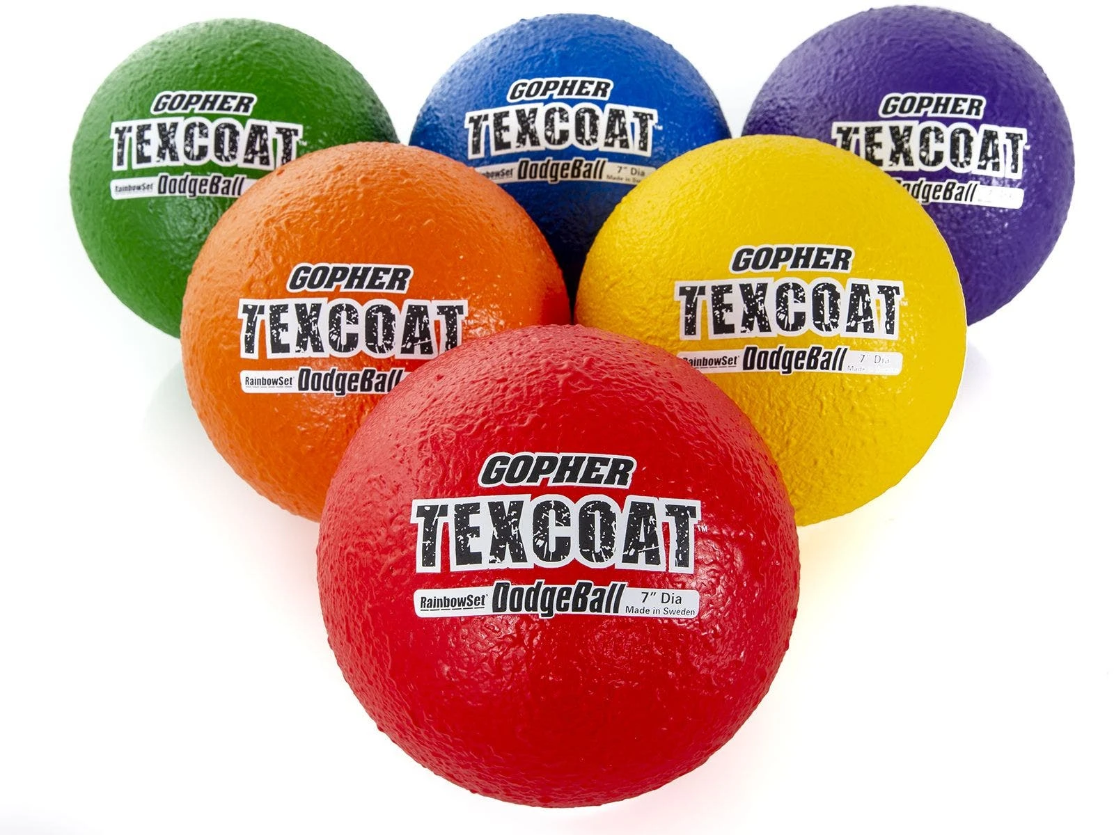 Rainbow TexCoat CoatedFoam Dodgeballs Lowest price OMNIKIN Shop
