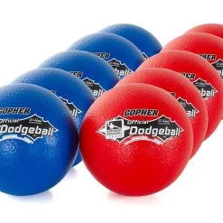 National Dodgeball League Coated-Foam Dodgeballs Team Sets 4 National Dodgeball League Coated-Foam Dodgeballs Team Sets -OMNIKIN Shop g 72306 nationaldodgeballleagueteamset classiccoat