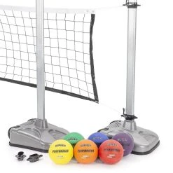 Intentus Lite Complete Court Portable Volleyball Systems -OMNIKIN Shop g 85969 intentusliteportablegamestandards 895 1 1 1