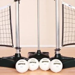 Intentus Complete Court Portable Volleyball Systems 21 Intentus Complete Court Portable Volleyball Systems -OMNIKIN Shop g 86005 intentus 2courtset black 1 1