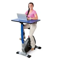 Kidsfit Kinesthetic Classroom­ Pedal Desks -OMNIKIN Shop m 63570 varsity bike white 1