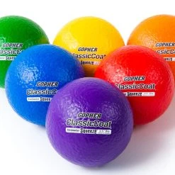 Rainbow ClassicCoat Squeeze Coated-Foam Balls -OMNIKIN Shop m 71508 classiccoatsqueezecoated foamballs 11